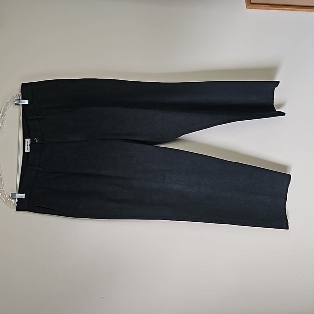 Dockers Dark Heather Grey Pleated Pants 38x30